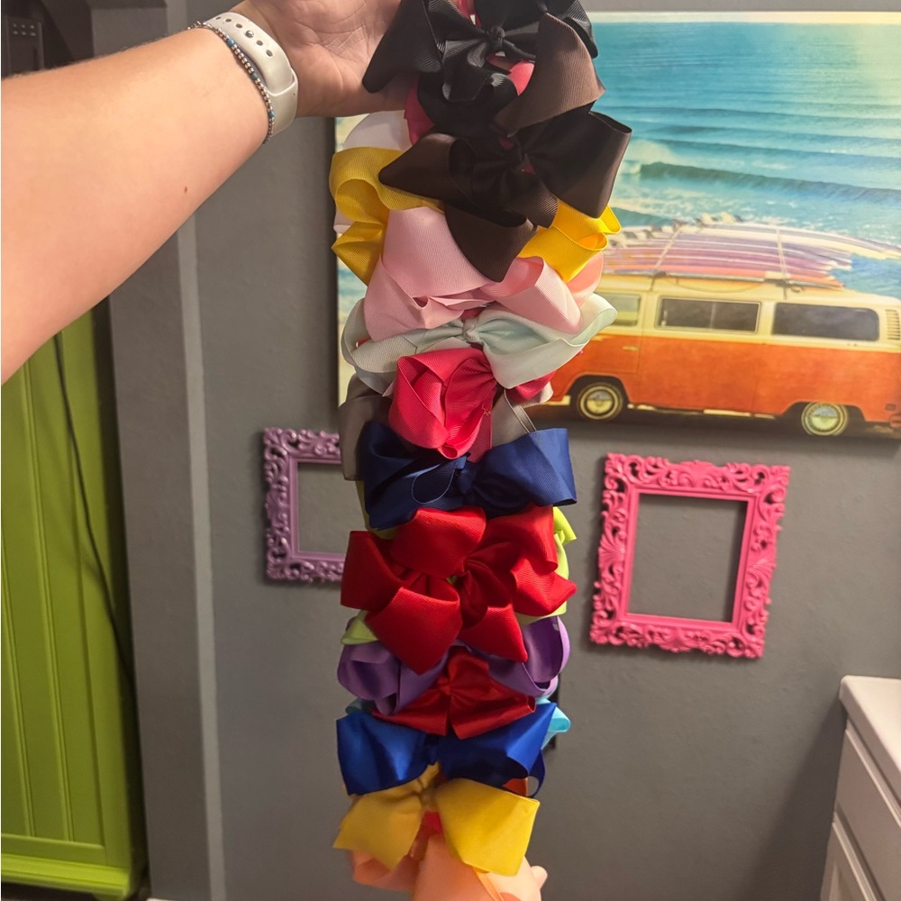 Colorful Hair Bows Set